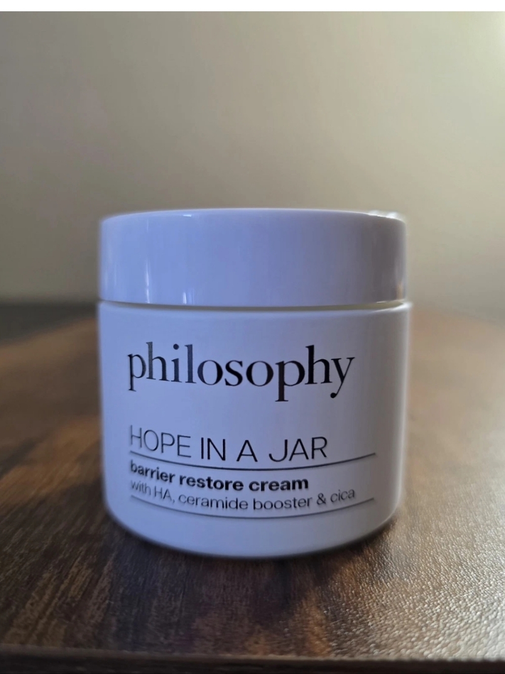 Philosophy  hope in a jar barrier restore cream NEW 2oz